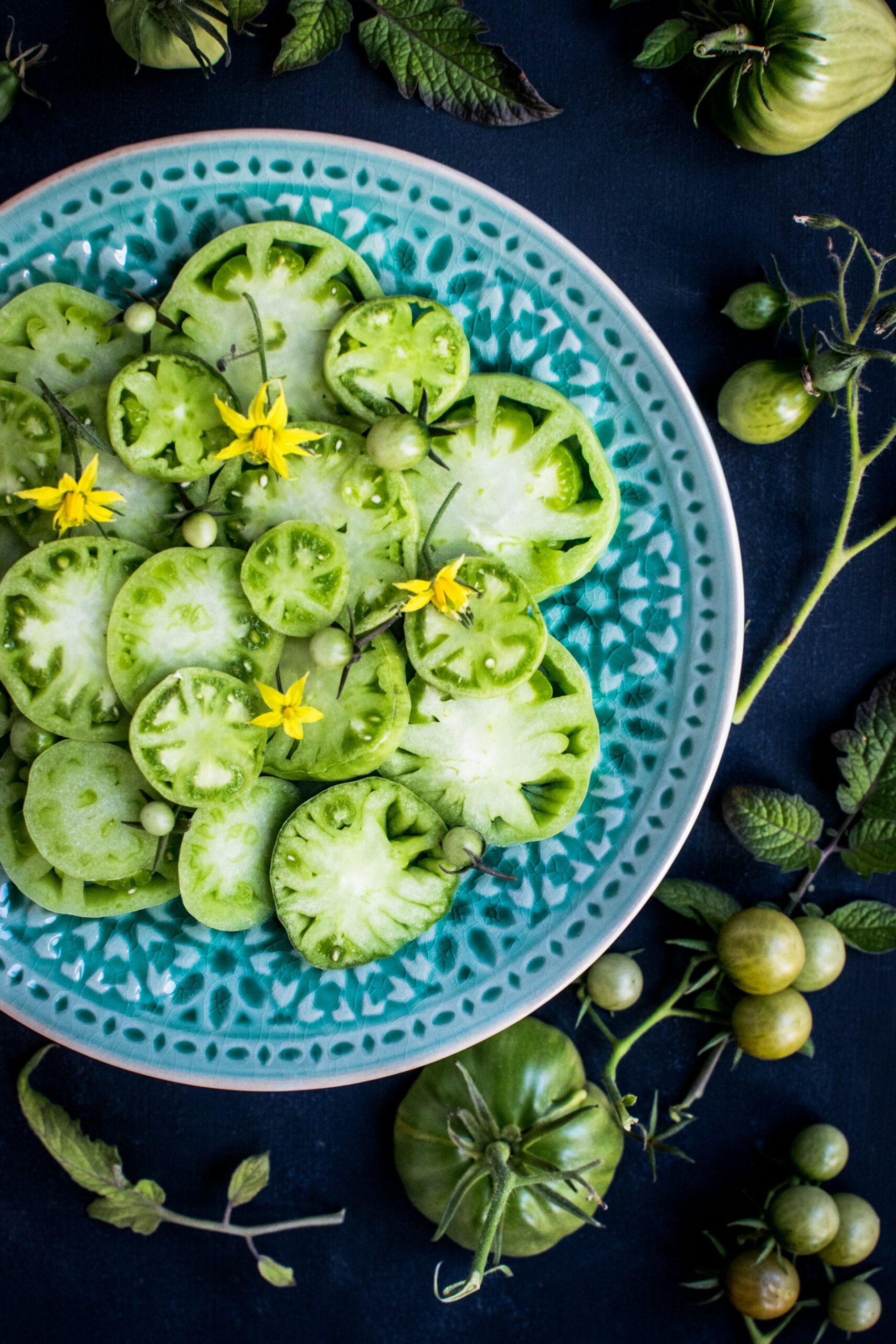 gebakken groene tomaten
